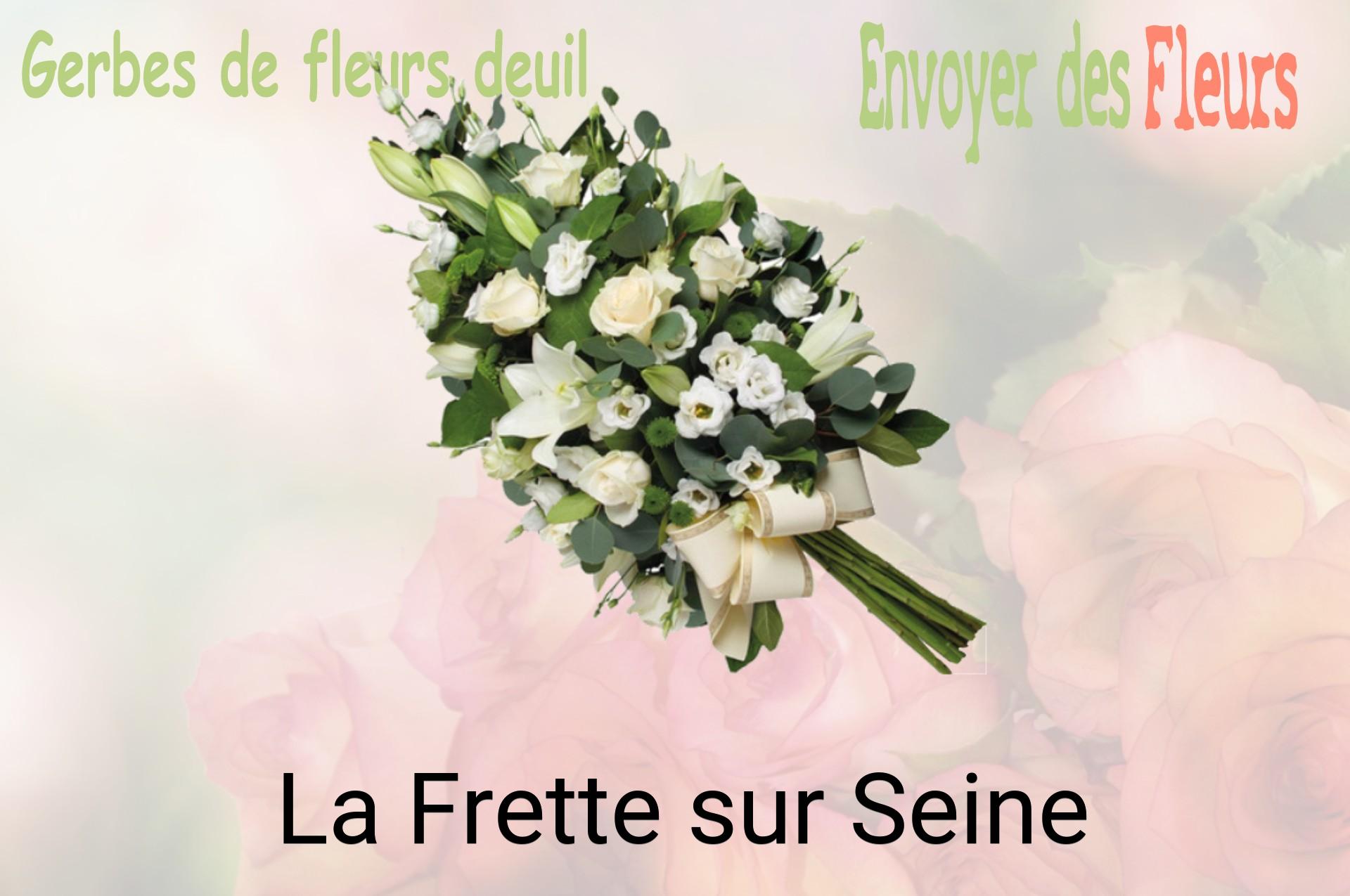 Gerbe de fleurs de deuil livrée à La Frette-sur-Seine